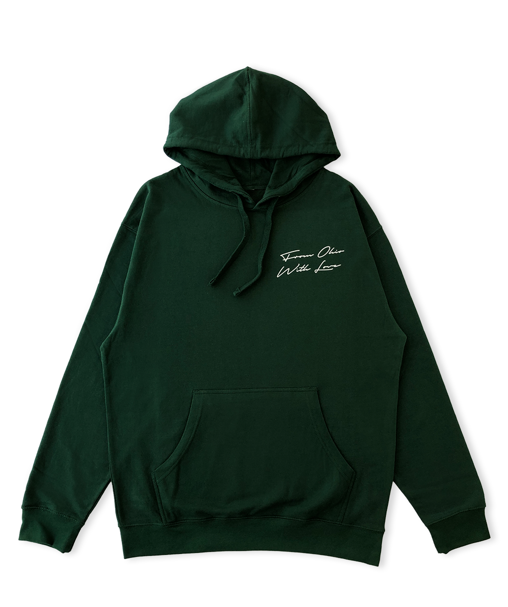 "From Ohio with Love" Hoodie (Forest Green)